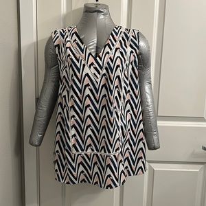 Halogen Abstract Tank Top, Size: Medium